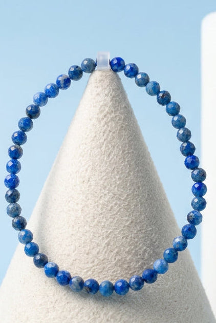 Bracelet facetté lapis-lazuli