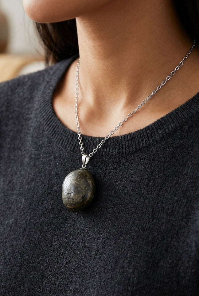 Pendentif pyrite