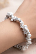Bracelet baroque howlite blanche