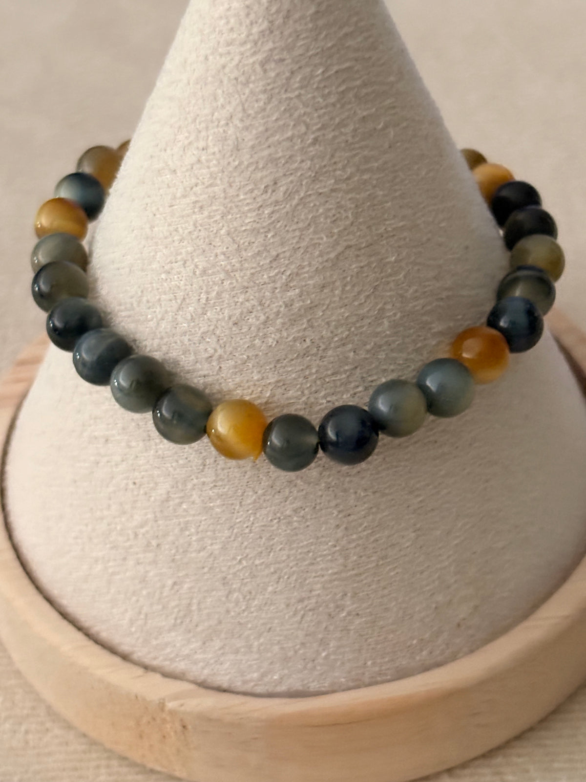 Bracelet œil de tigre doré