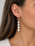 Boucles perlées en nacre