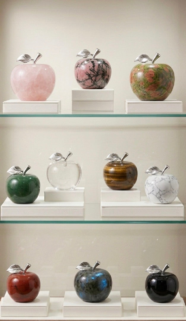 Pomme décorative quartz rose