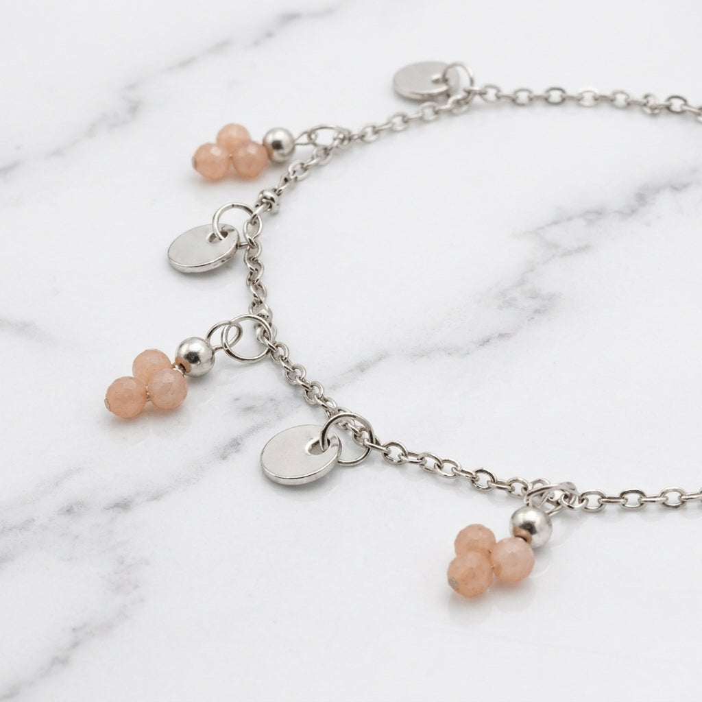Collier grappe pierre de lune