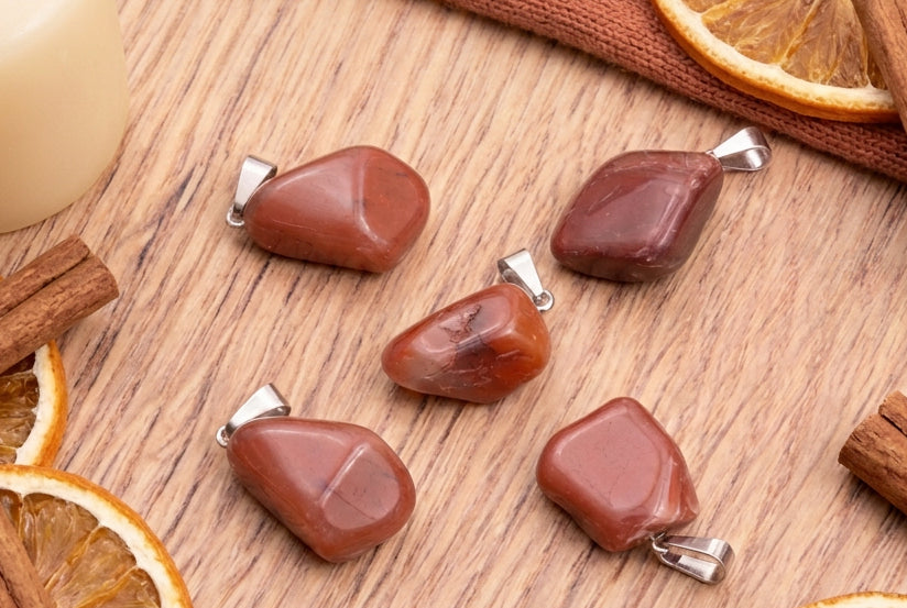 Pendentif agate orange