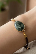 Bracelet facetté turquoise d’Afrique