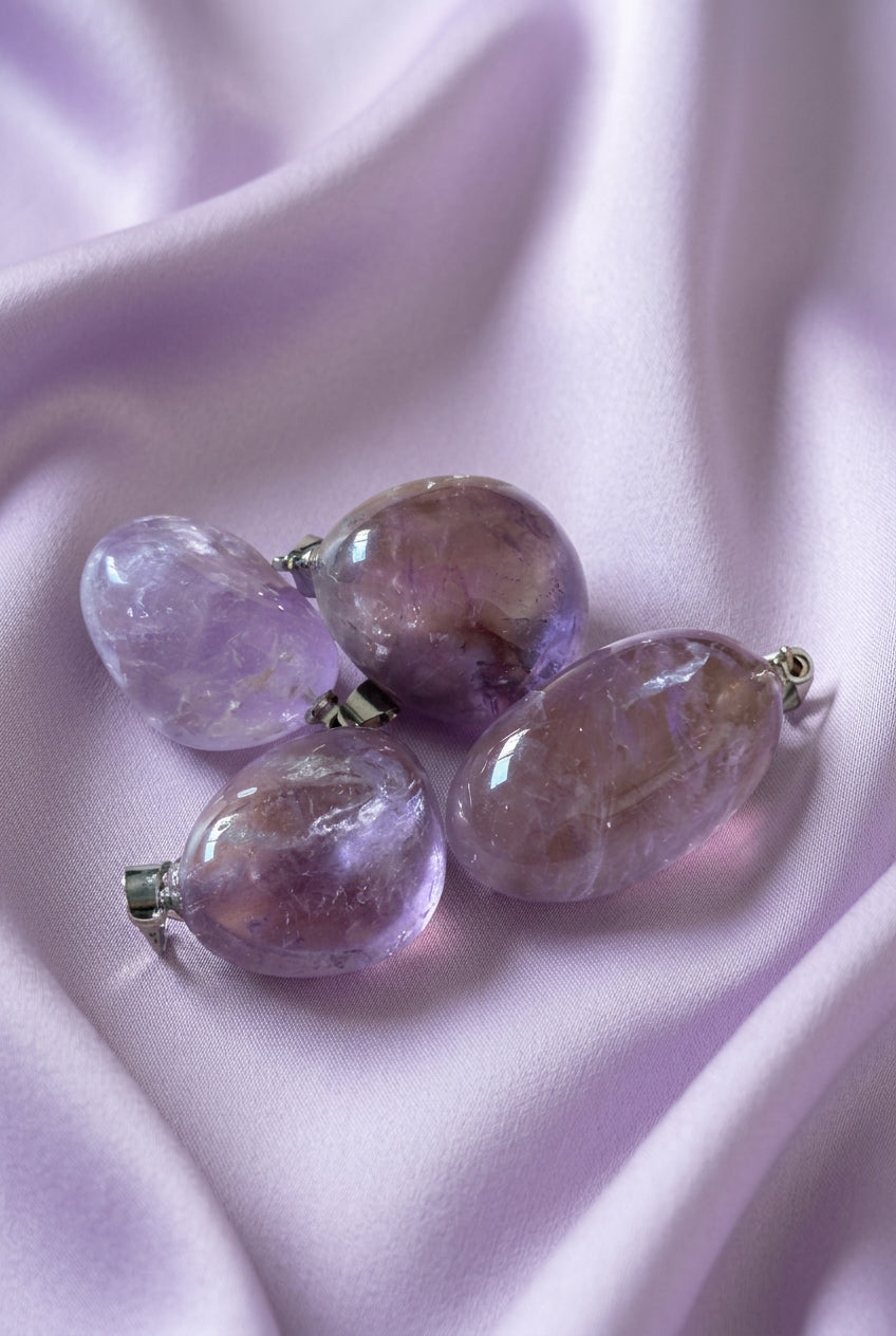 Pendentif améthyste claire