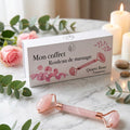 Rouleau de massage quartz rose