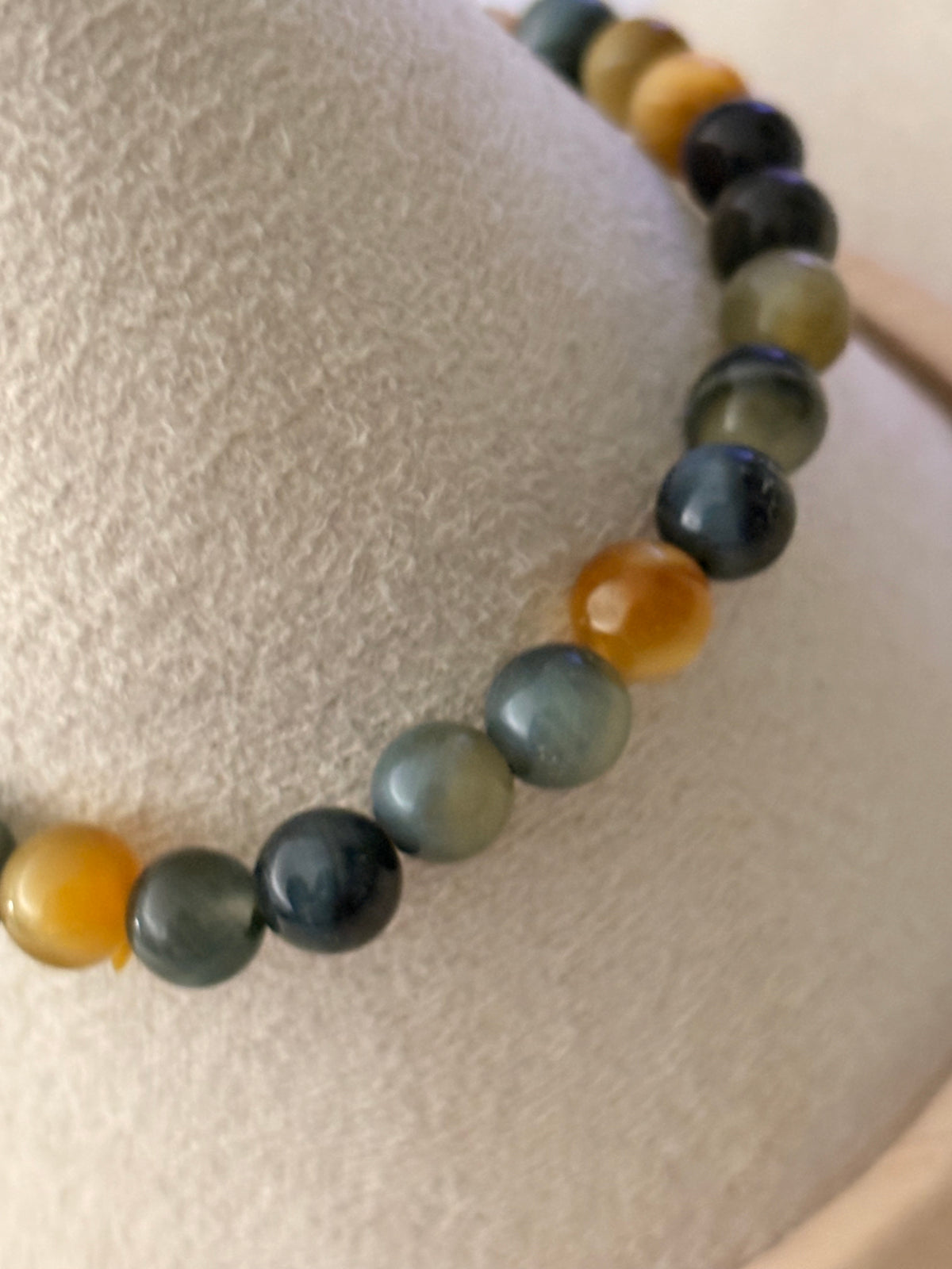 Bracelet œil de tigre doré