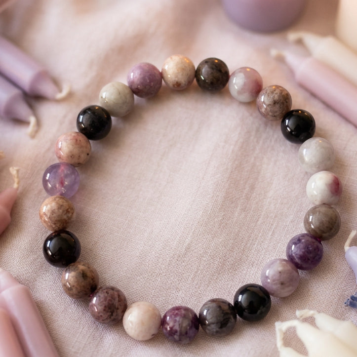 Bracelet tourmaline multicolore