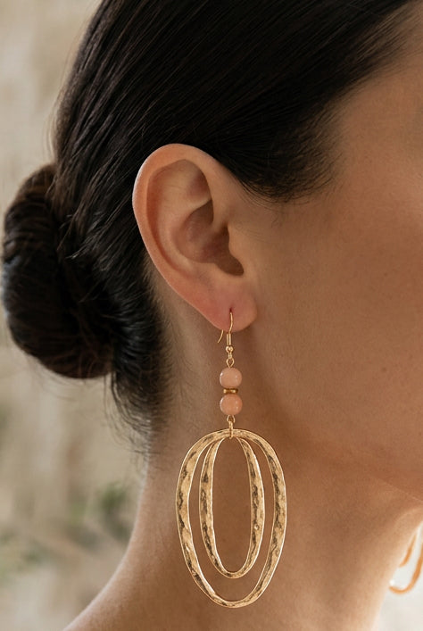 Boucles XXL pierre de lune