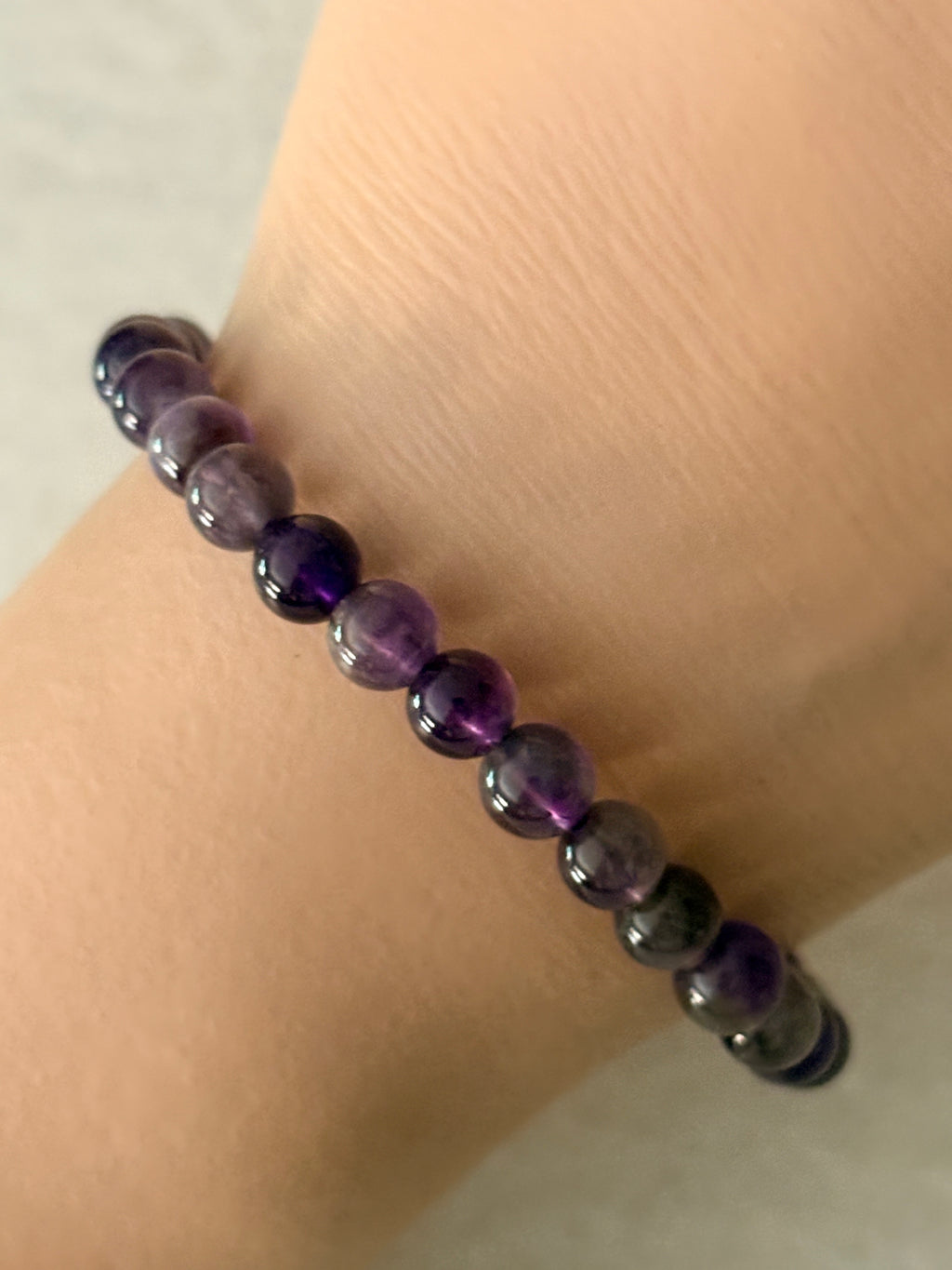 Bracelet améthyste rubanée