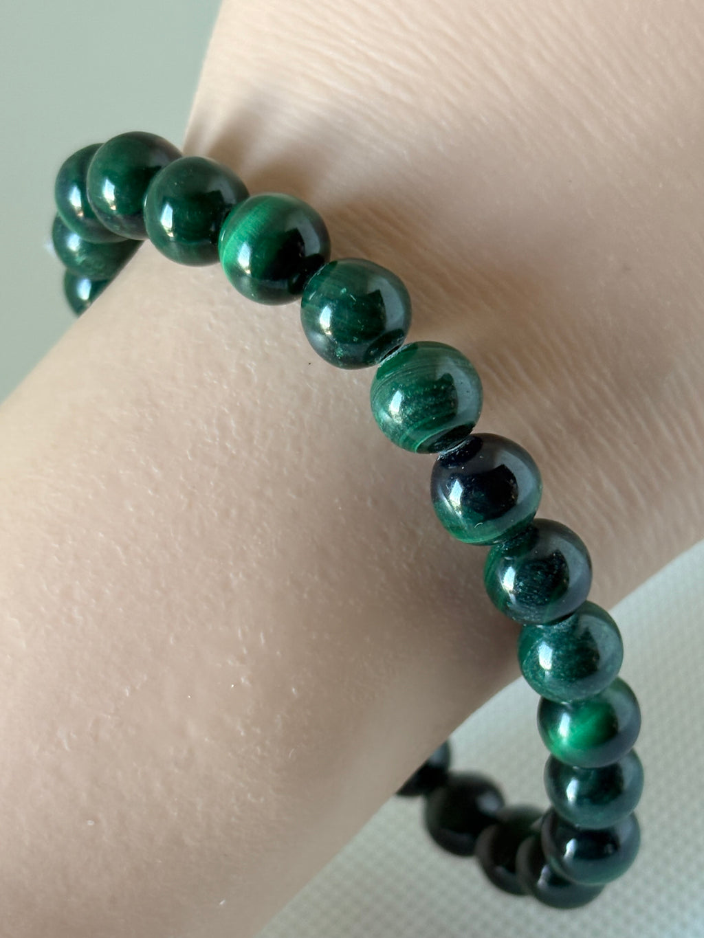 Bracelet malachite verte
