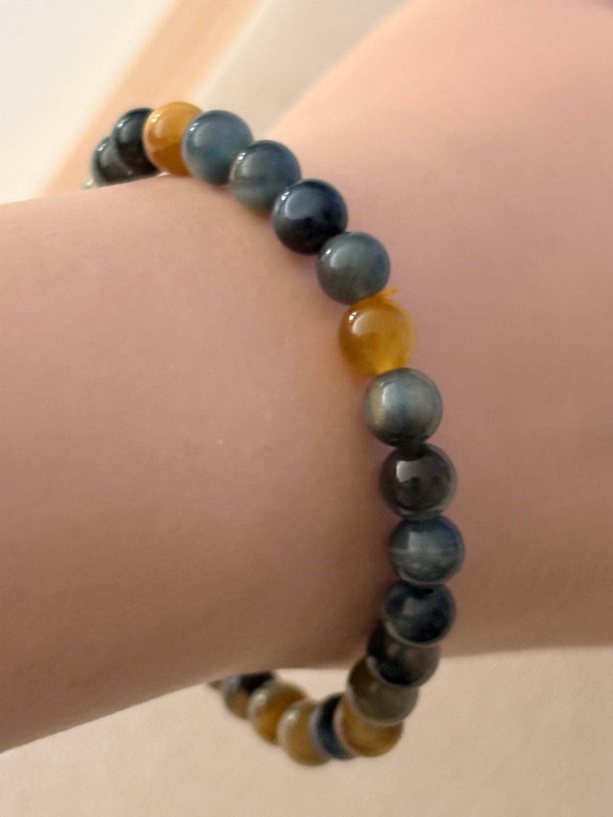 Bracelet œil de tigre doré