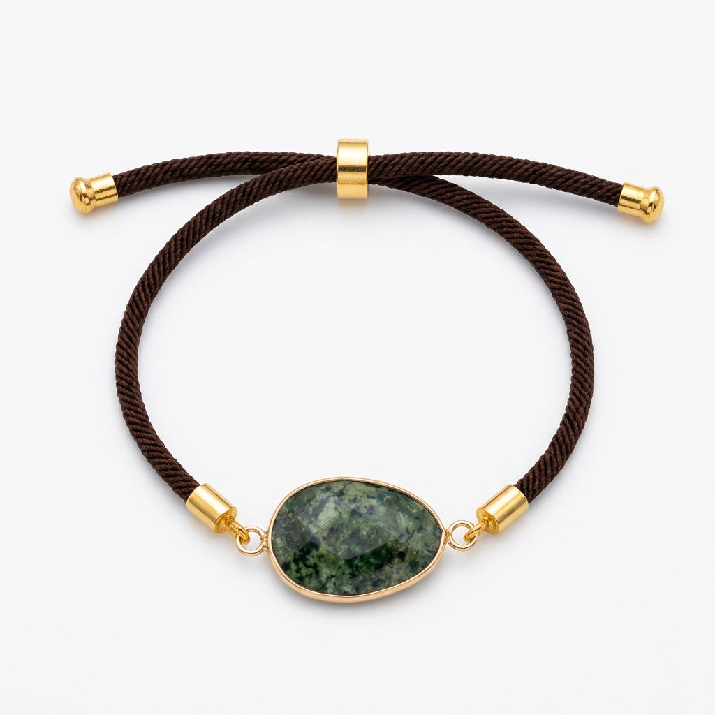 Bracelet facetté turquoise d’Afrique