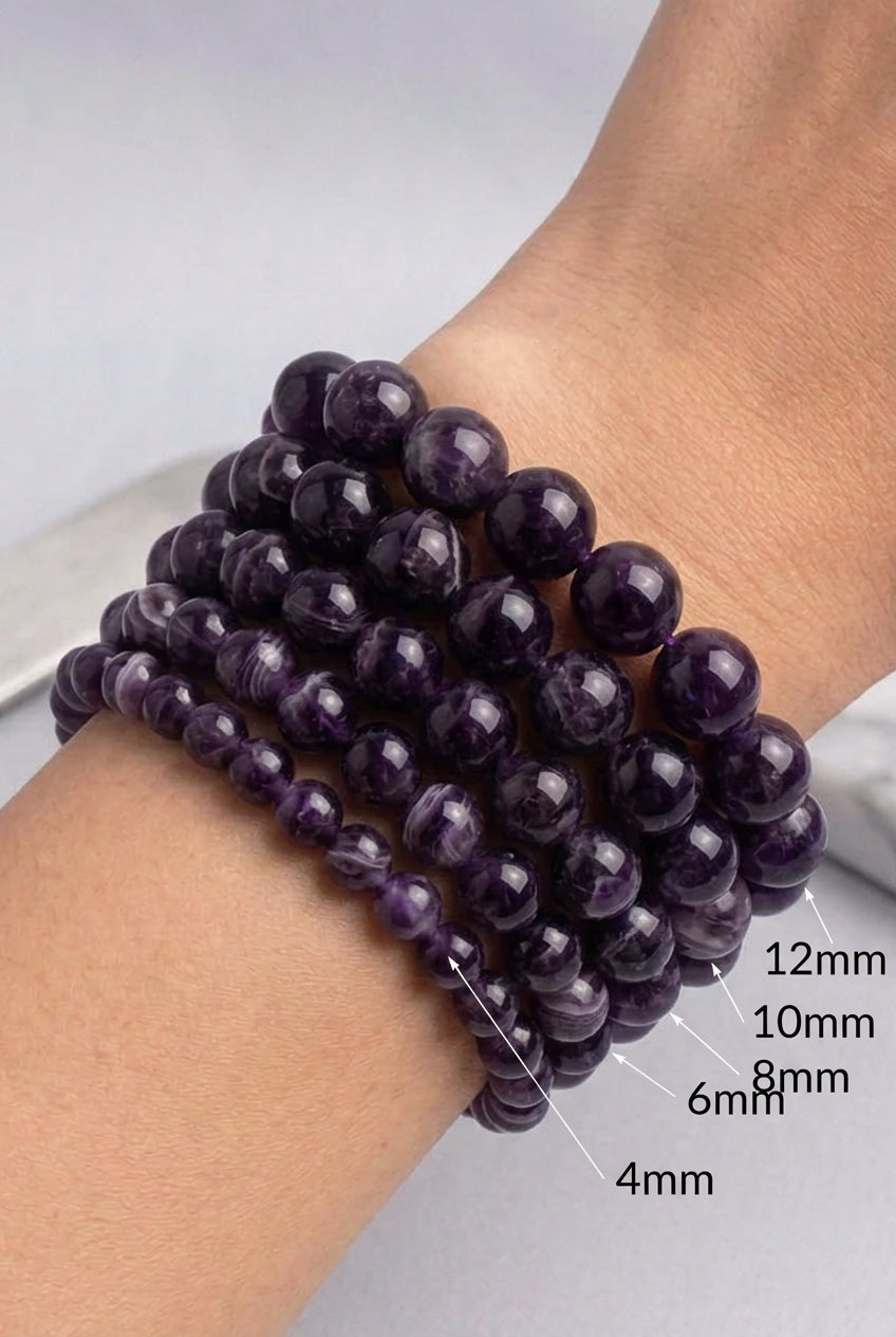 Bracelet améthyste rubanée