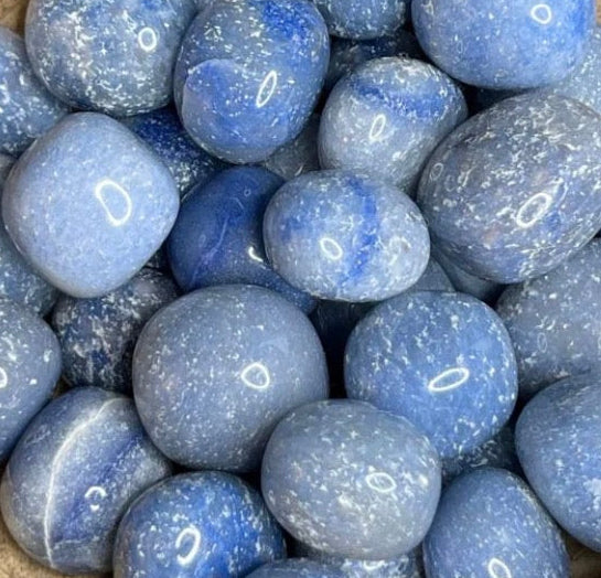 Pierre roulée aventurine bleue