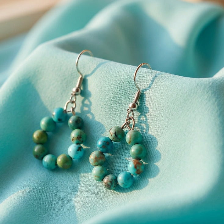 Boucles turquoise du Tibet