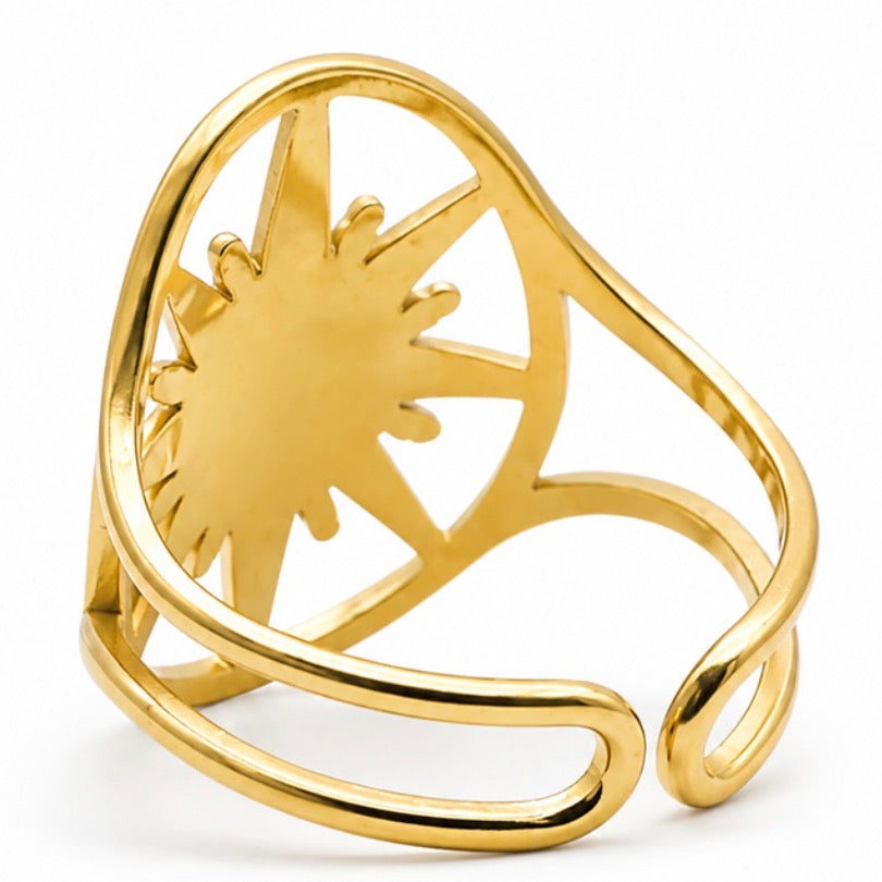 Bague étoile améthyste