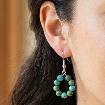 Boucles turquoise du Tibet