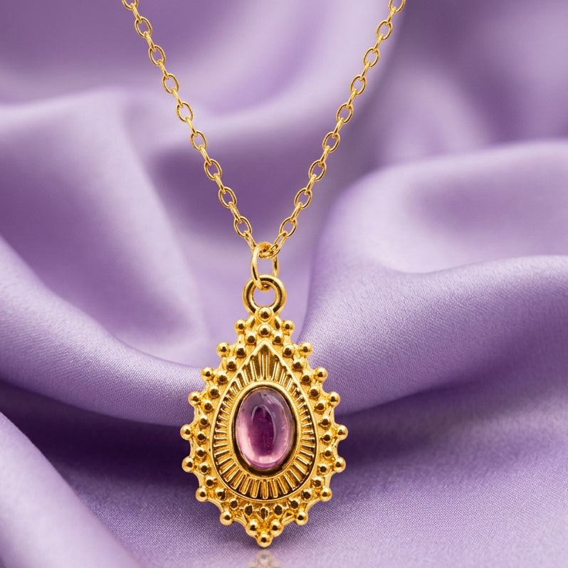 Collier oriental améthyste