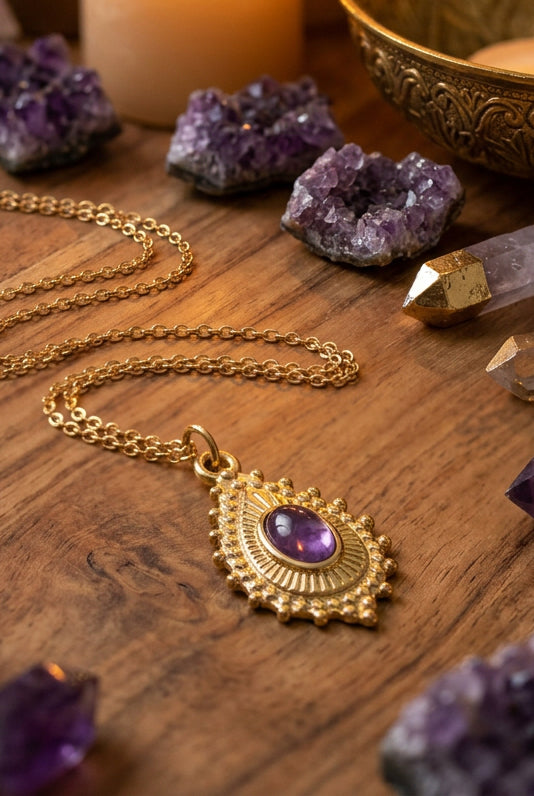 Collier oriental améthyste