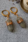 Boucles obélisque labradorite