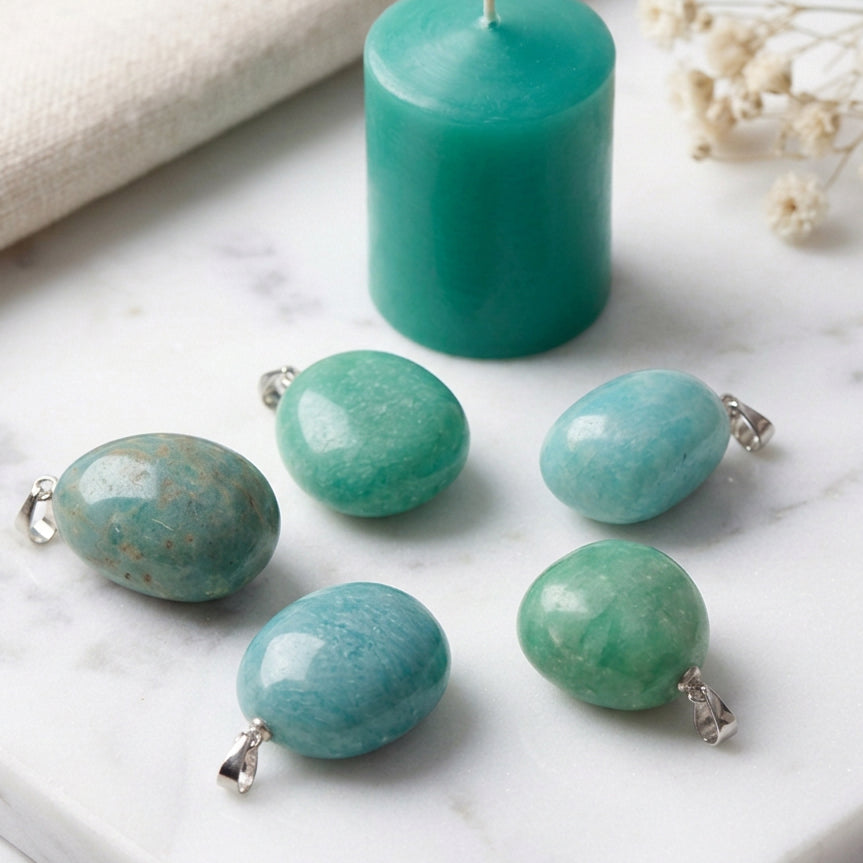 Pendentif amazonite