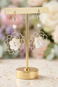 Boucles d’oreilles bouton labradorite