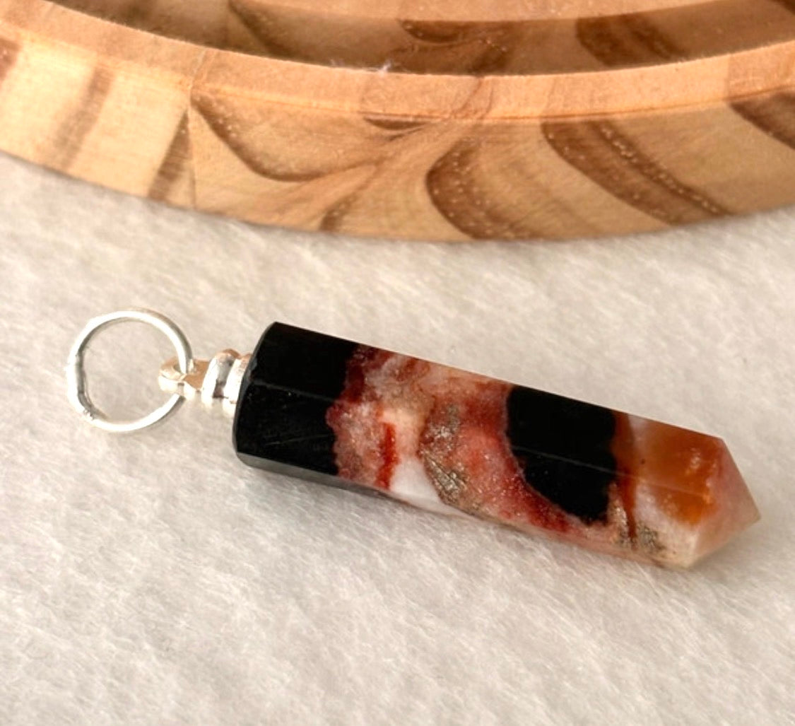 Pendentif pointe sardonyx