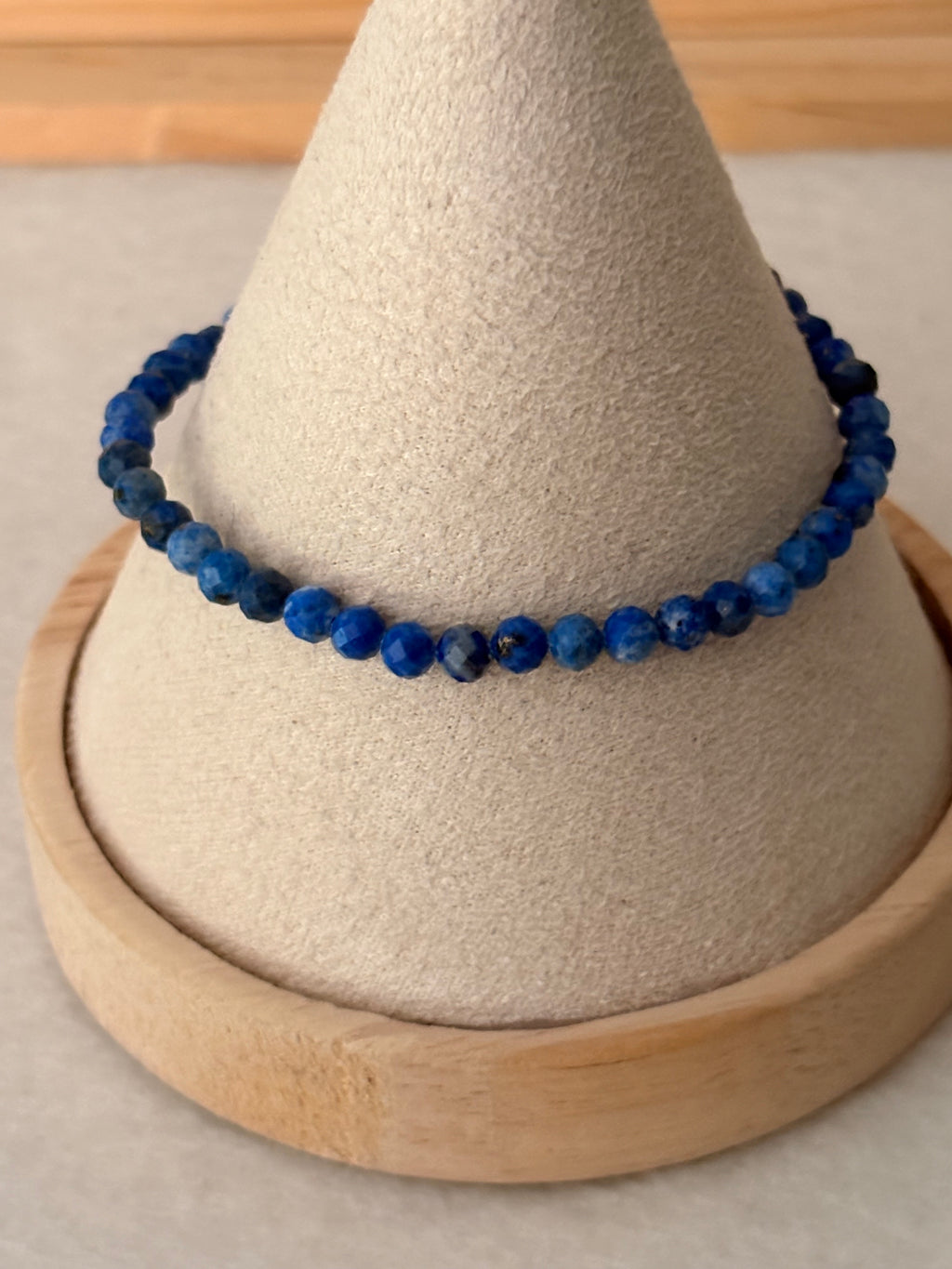 Bracelet facetté lapis-lazuli