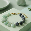 Bracelet émeraude et aventurine verte