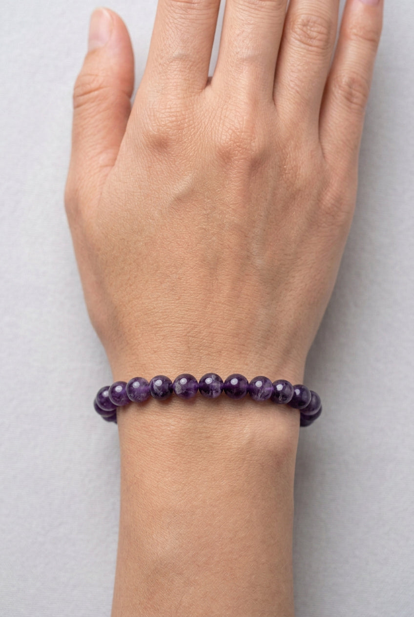 Bracelet améthyste rubanée