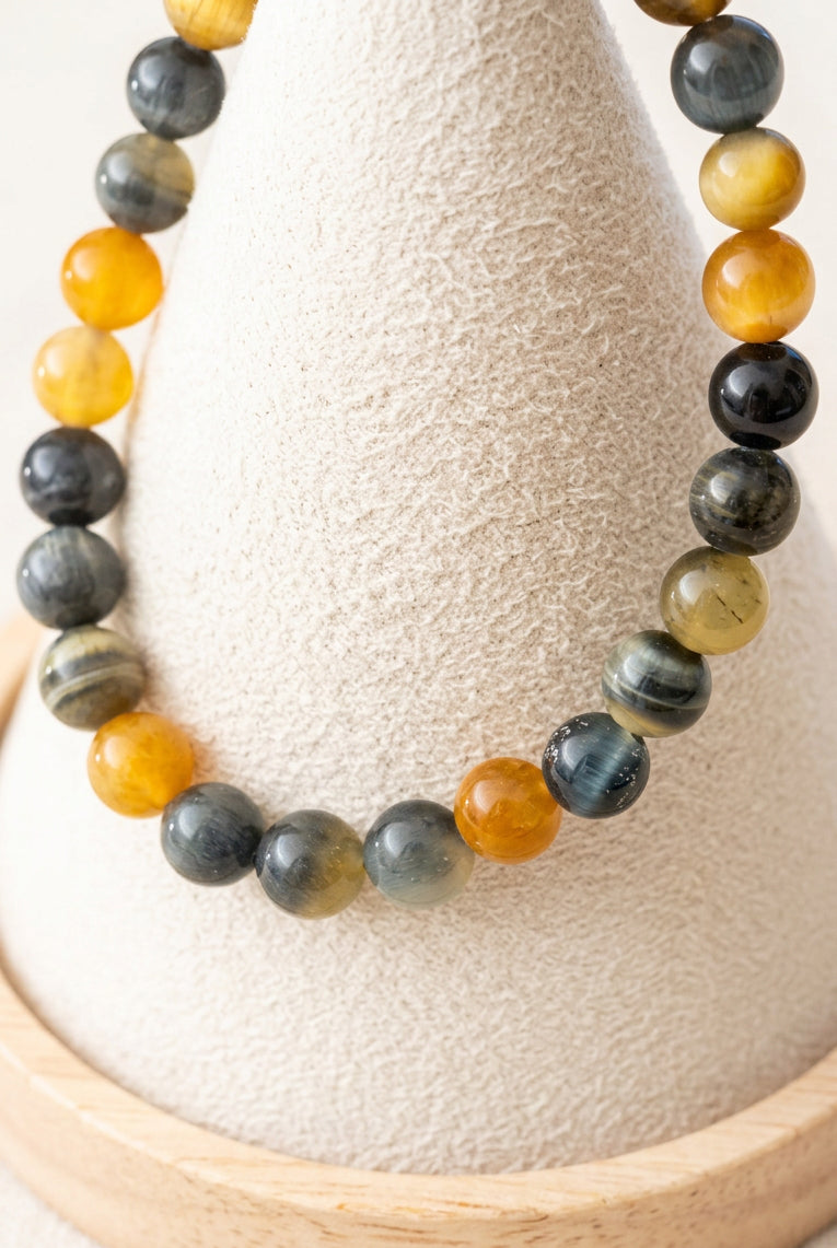 Bracelet œil de tigre doré