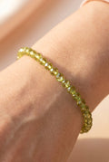 Bracelet facetté péridot